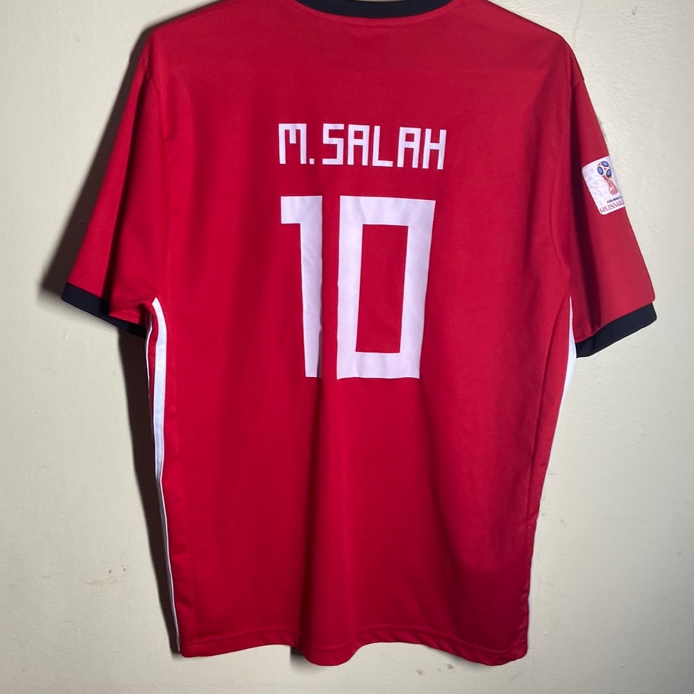 Mohamed Salah Russia Fifa 2018 sz L World Cup Red Soccer Jersey
